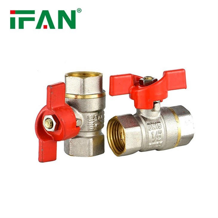 81052 Butterfly Handle Brass Ball Valve