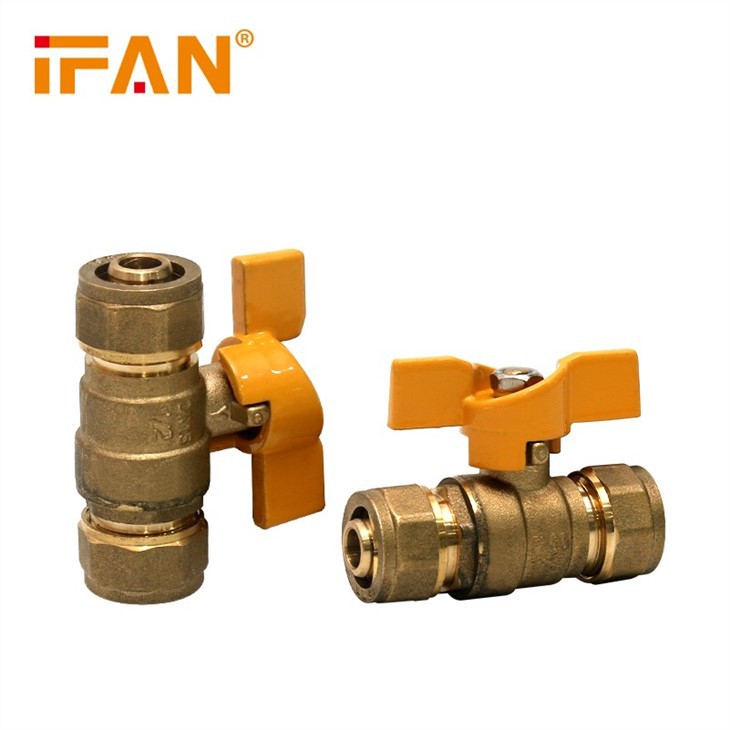 Brass PEX Gas Valve