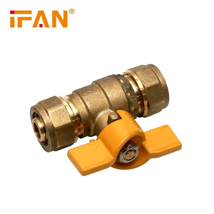 Brass PEX Gas Valve