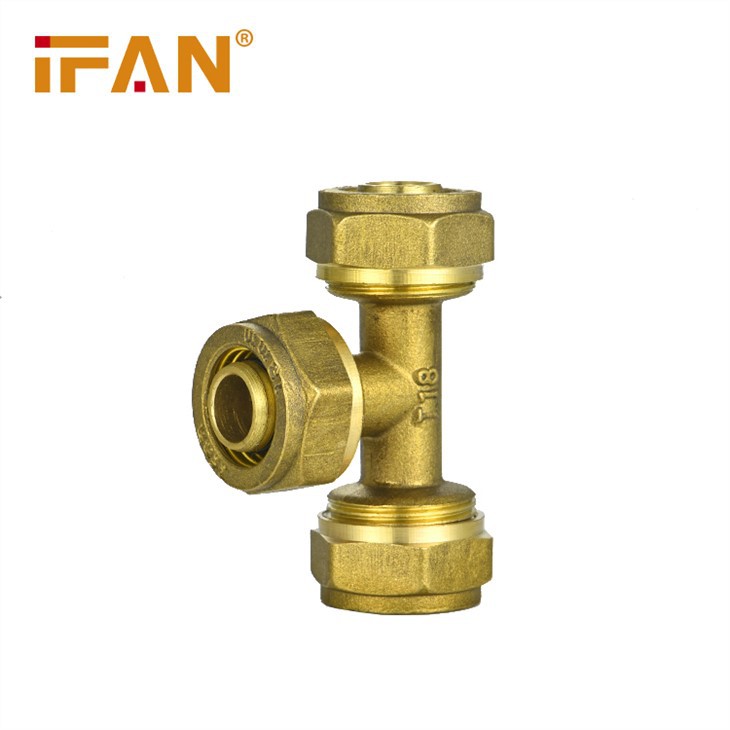 Brass PEX Pipe Fitting Tee