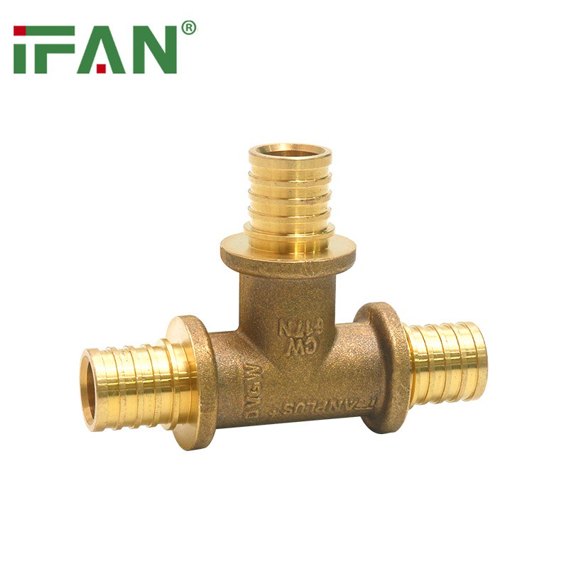 Brass PEX Sliding Fitting Tee