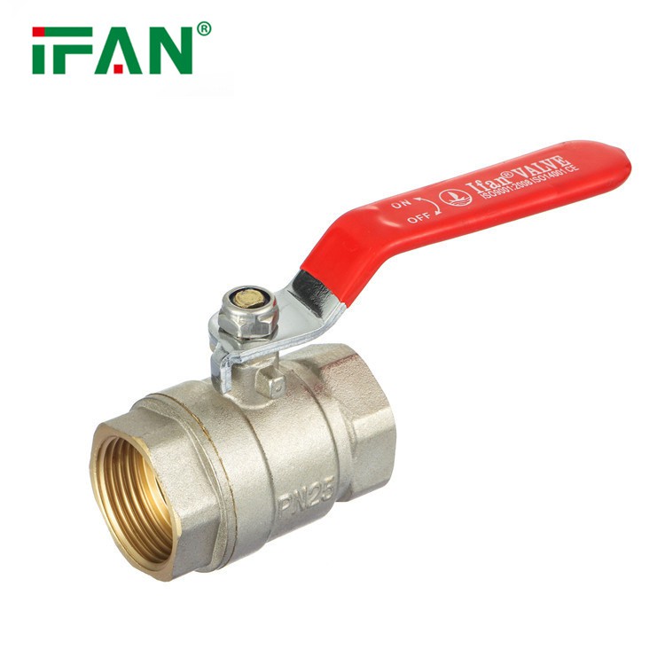 Direct Sale 81052 Red Long Handle Brass Ball Valve