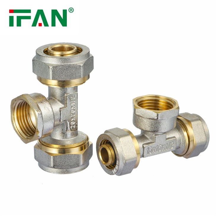 Double Color Brass Compression Fitting