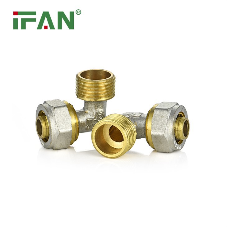 Double Color Brass Compression Fitting