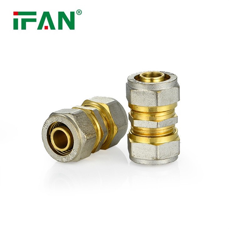 Double Color Brass Compression Fitting