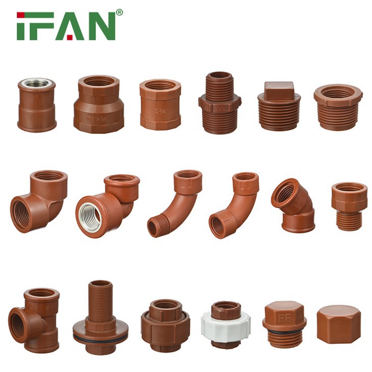 Durable 1/2“ Brown Color PPH Fitting