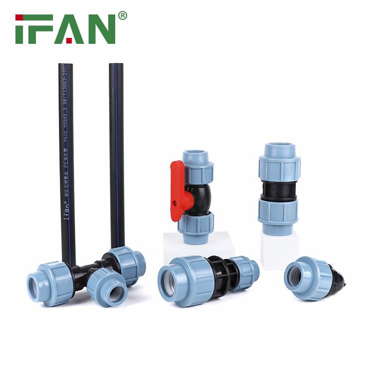 Easy Installation Blue HDPE Pipe Fitting