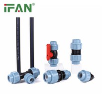 Easy Installation Blue HDPE Pipe Fitting