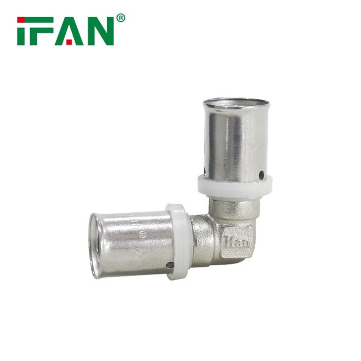 EEJIA Brass Press Fitting Elbow