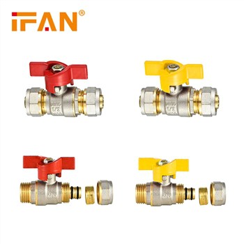 IFAN Butterfly Handle Brass Ball Valve For Gas