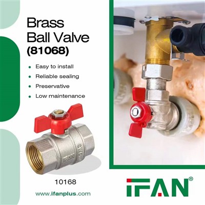 IFAN 81068 Butterfly Handle Brass Ball Valve