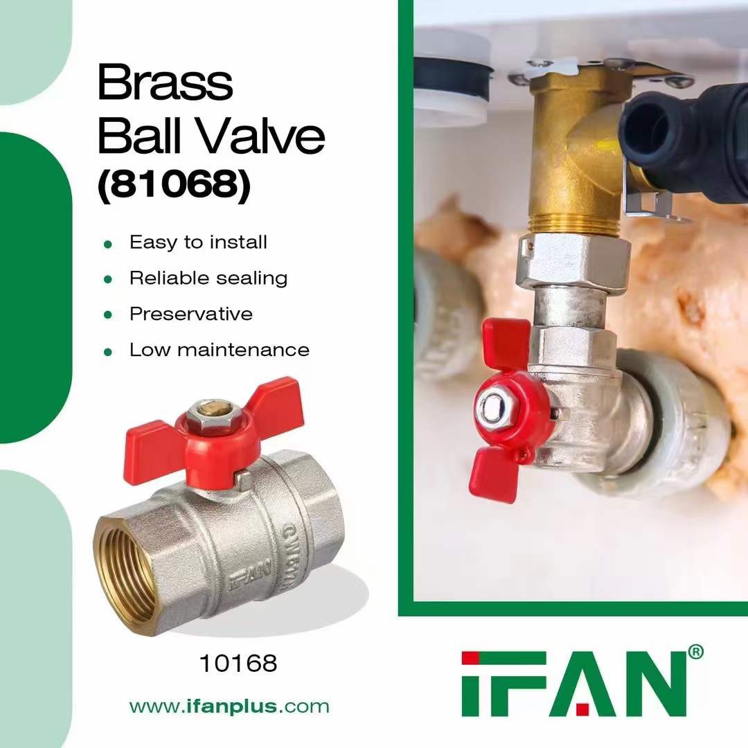 IFAN 81068 butterfly handle brass ball valve