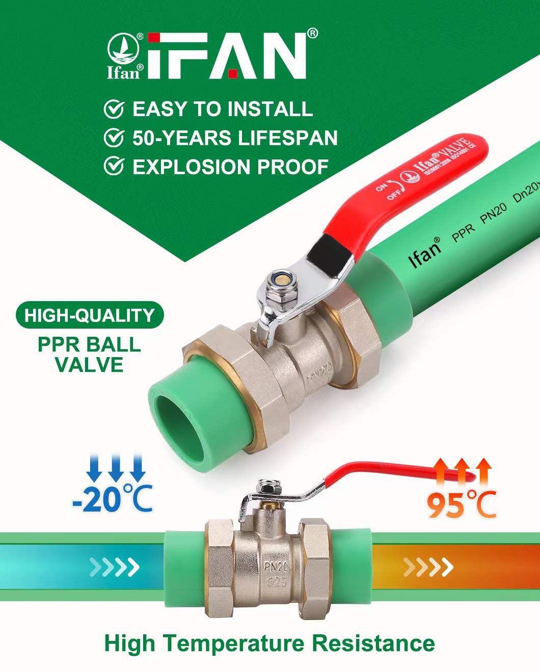 IFAN PPR ball valve