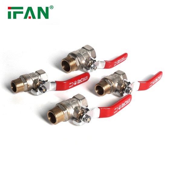 Male Thread Long Handle Brass Ball Valve