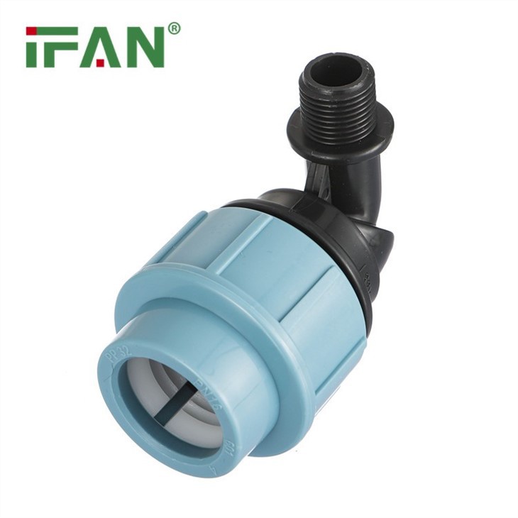 PP Compression Male Thread Elbow Fitting