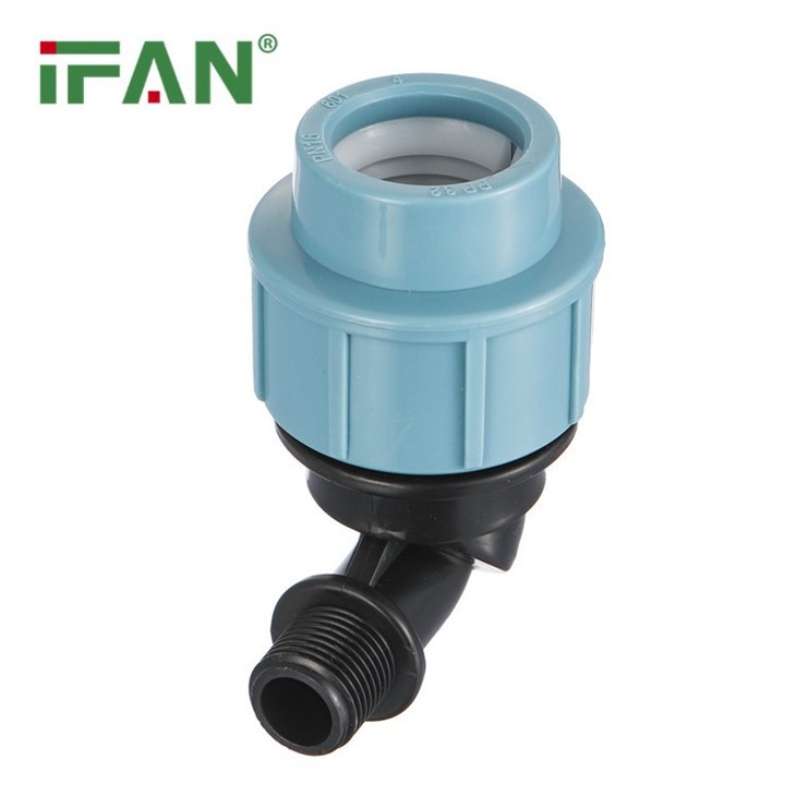 PP Compression Male Thread Elbow Fitting