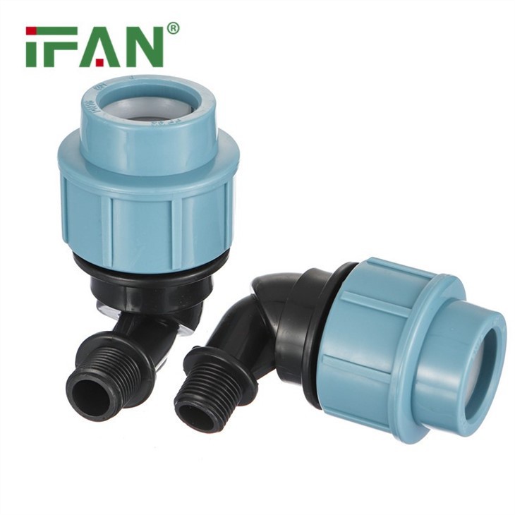 PP Compression Male Thread Elbow Fitting