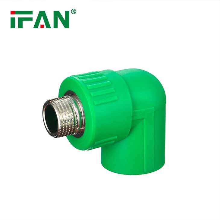 green PPR Fitting Male Elbow